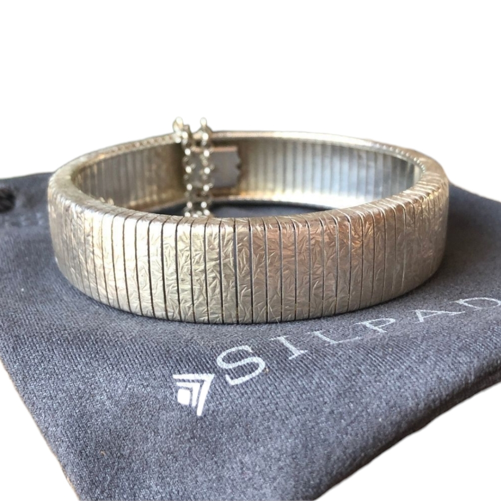 Silpada Colosseum .925 Silver Textured Bracelet